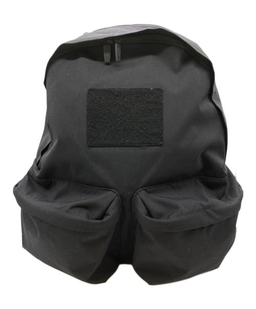 SML（エスエムエル）SML (エスエムエル) DOUBLE POCKET DAYPACK ブラックの古着・服飾アイテム