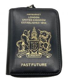 BURBERRY（バーバリー）の古着「Passport Leather Zip Wallet」｜ブラック