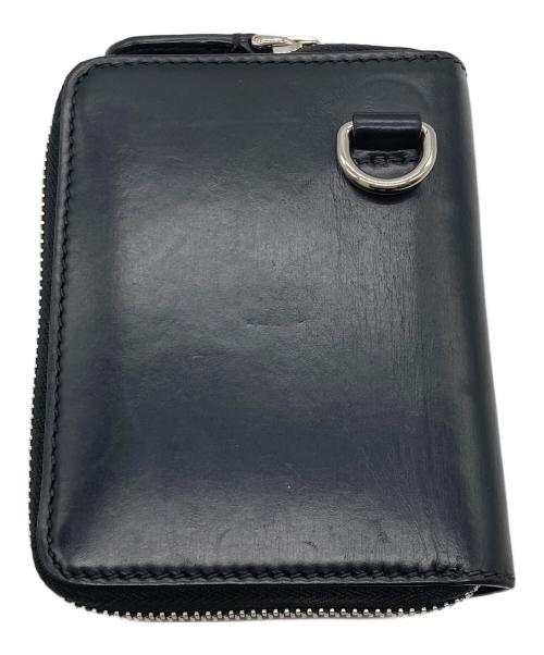 BURBERRY（バーバリー）BURBERRY (バーバリー) Passport Leather Zip Wallet ブラックの古着・服飾アイテム