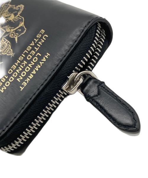 BURBERRY（バーバリー）BURBERRY (バーバリー) Passport Leather Zip Wallet ブラックの古着・服飾アイテム