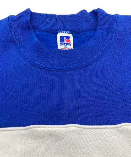 RUSSELL ATHLETIC（ラッセルアスレチック）RUSSELL ATHLETIC (ラッセルアスレチック) usa製　2トーンカラースウェット ブルー サイズ:XLの古着・服飾アイテム