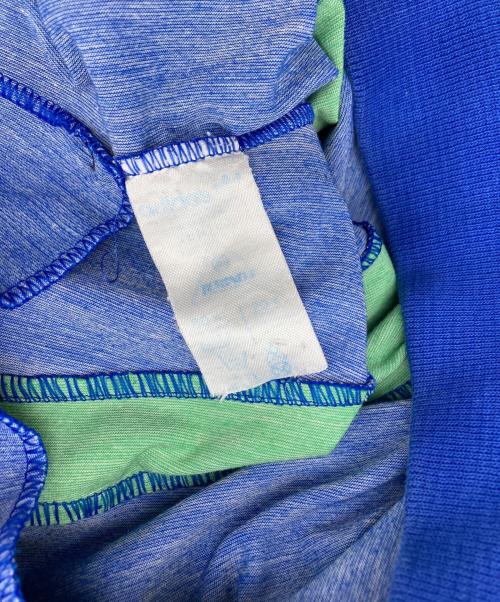 adidas（アディダス）adidas (アディダス) velvet material track jacket ブルー×グリーン×イエロー サイズ:Mの古着・服飾アイテム