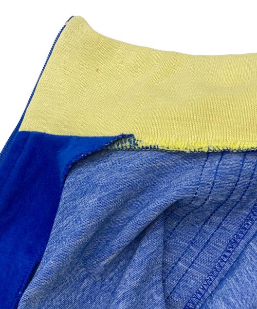 adidas（アディダス）adidas (アディダス) velvet material track jacket ブルー×グリーン×イエロー サイズ:Mの古着・服飾アイテム