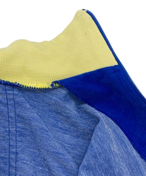 adidas（アディダス）adidas (アディダス) velvet material track jacket ブルー×グリーン×イエロー サイズ:Mの古着・服飾アイテム