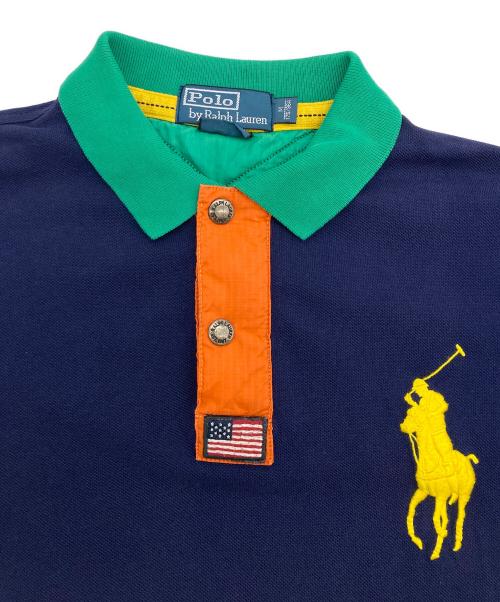 POLO RALPH LAUREN（ポロ・ラルフローレン）POLO RALPH LAUREN (ポロ・ラルフローレン) BIG ポニーポロシャツ ネイビー サイズ:Mの古着・服飾アイテム