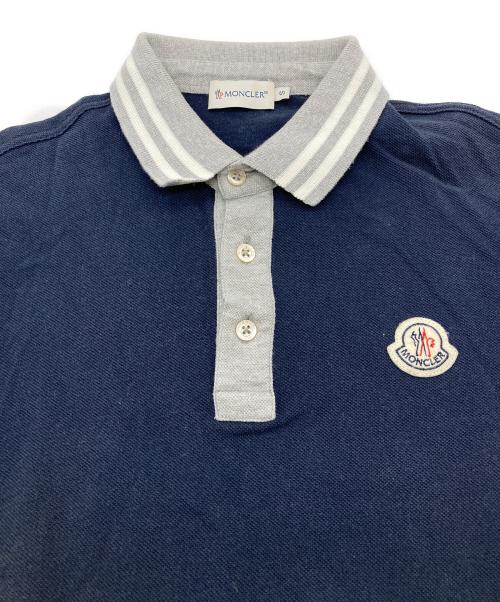 MONCLER（モンクレール）MONCLER (モンクレール) ポロシャツ ネイビー サイズ:Sの古着・服飾アイテム