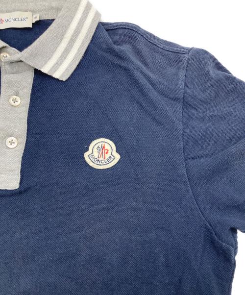 MONCLER（モンクレール）MONCLER (モンクレール) ポロシャツ ネイビー サイズ:Sの古着・服飾アイテム