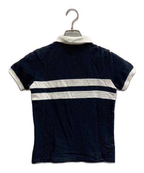 MONCLER（モンクレール）MONCLER (モンクレール) ポロシャツ ネイビー×ホワイト サイズ:140の古着・服飾アイテム