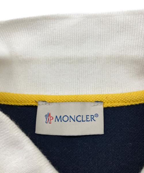 MONCLER（モンクレール）MONCLER (モンクレール) ポロシャツ ネイビー×ホワイト サイズ:140の古着・服飾アイテム