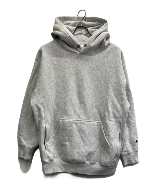 Champion（チャンピオン）Champion (チャンピオン) REVERSE WEAVEプルオーバーパーカー ライトグレー サイズ:XLの古着・服飾アイテム