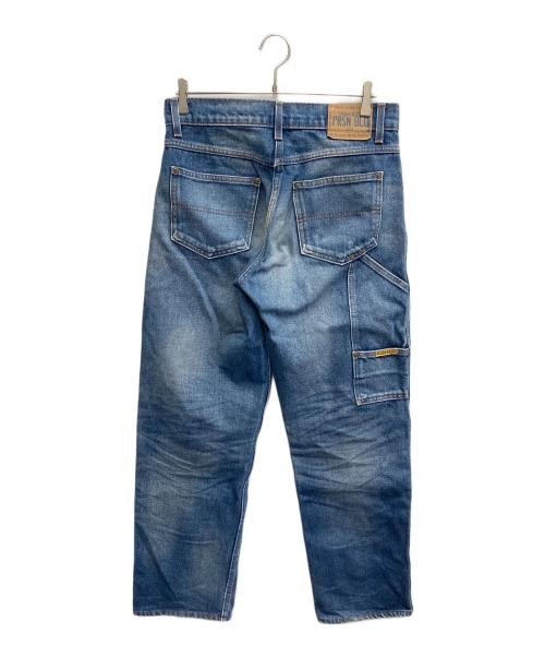 PRISON BLUES（プリズンブルース）PRISON BLUES (プリズンブルース) ダブルニーデニムパンツ インディゴ サイズ:81cm (W32)の古着・服飾アイテム