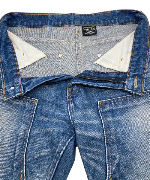 PRISON BLUES（プリズンブルース）PRISON BLUES (プリズンブルース) ダブルニーデニムパンツ インディゴ サイズ:81cm (W32)の古着・服飾アイテム