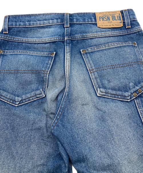 PRISON BLUES（プリズンブルース）PRISON BLUES (プリズンブルース) ダブルニーデニムパンツ インディゴ サイズ:81cm (W32)の古着・服飾アイテム