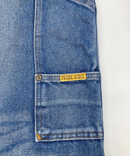 PRISON BLUES（プリズンブルース）PRISON BLUES (プリズンブルース) ダブルニーデニムパンツ インディゴ サイズ:81cm (W32)の古着・服飾アイテム