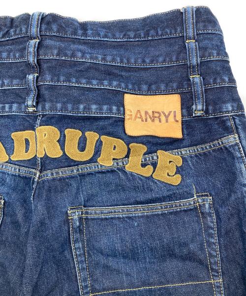 GANRYU（ガンリュウ）GANRYU (ガンリュウ) 4連ウエストサルエルパンツ【AD2013】 インディゴ サイズ:Mの古着・服飾アイテム
