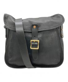 SLOW（スロウ）の古着「レザーショルダーバッグ」｜ブラック