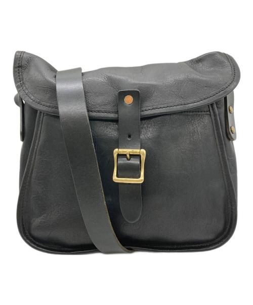 SLOW（スロウ）SLOW (スロウ) レザーショルダーバッグ ブラックの古着・服飾アイテム