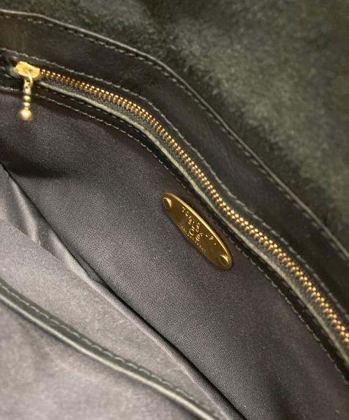 SLOW（スロウ）SLOW (スロウ) レザーショルダーバッグ ブラックの古着・服飾アイテム