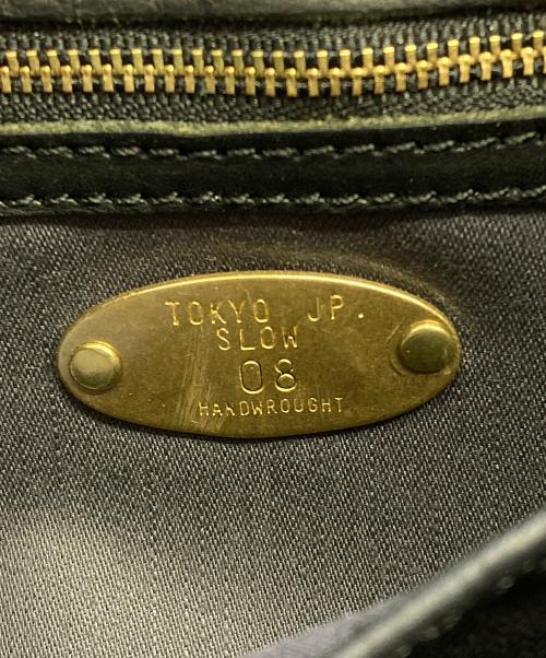 SLOW（スロウ）SLOW (スロウ) レザーショルダーバッグ ブラックの古着・服飾アイテム