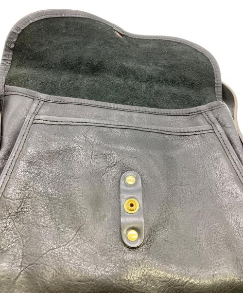 SLOW（スロウ）SLOW (スロウ) レザーショルダーバッグ ブラックの古着・服飾アイテム