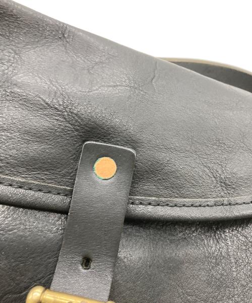 SLOW（スロウ）SLOW (スロウ) レザーショルダーバッグ ブラックの古着・服飾アイテム