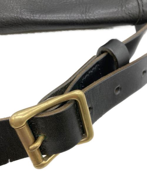 SLOW（スロウ）SLOW (スロウ) レザーショルダーバッグ ブラックの古着・服飾アイテム