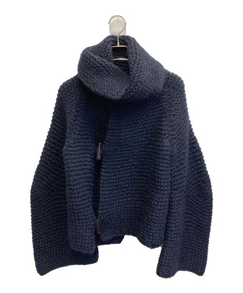 intoca（イントゥーカ）intoca (イントゥーカ) ニットジャケット ネイビー サイズ:不明（記載無し）の古着・服飾アイテム