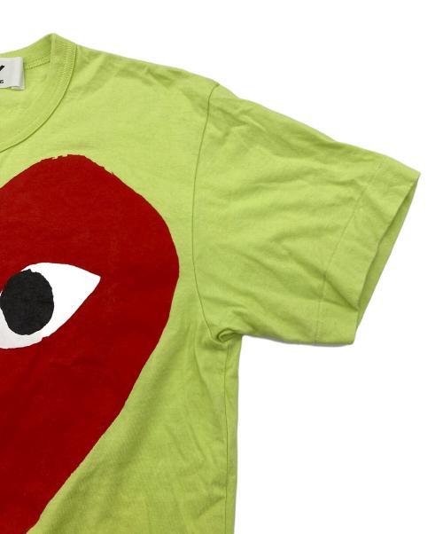 PLAY COMME des GARCONS（プレイコムデギャルソン）PLAY COMME des GARCONS (プレイコムデギャルソン) AD2021　RED PLAY BIG HEART TEE グリーン サイズ:Sの古着・服飾アイテム