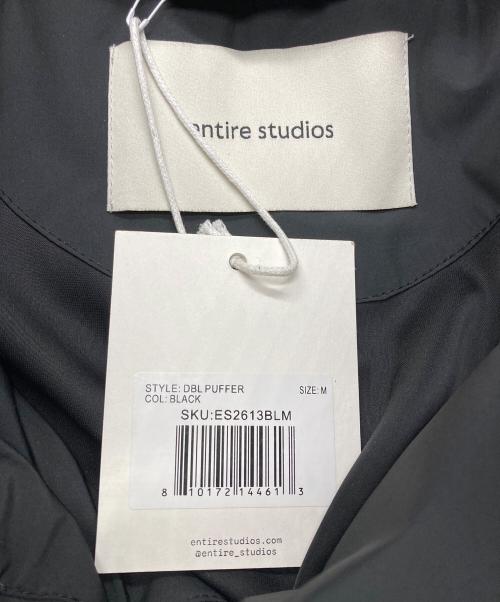 entire studios（エンタイアスタジオ）ENTIRE STUDIOS (エンタイアスタジオ) DBL PUFFER ブラック サイズ:Mの古着・服飾アイテム