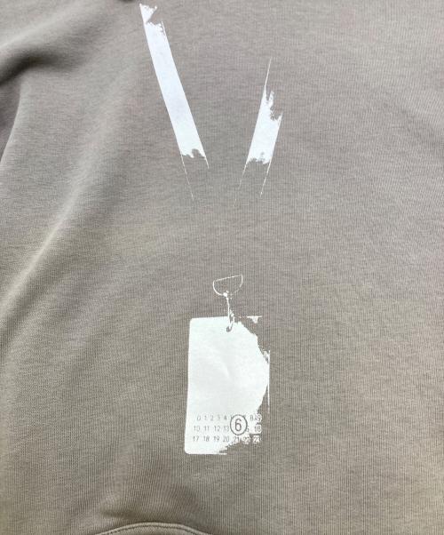 MM6 Maison Margiela（エムエムシックスメゾンマルジェラ）MM6 Maison Margiela (エムエムシックスメゾンマルジェラ) Lanyard Sweatshirt グレー サイズ:LS:M　 MS:Sの古着・服飾アイテム