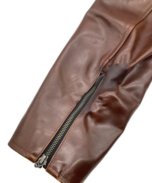 SCHAFFEN（シャッフェン）SCHAFFEN (シャッフェン) ホースレザージャケット ブラウン サイズ:3の古着・服飾アイテム