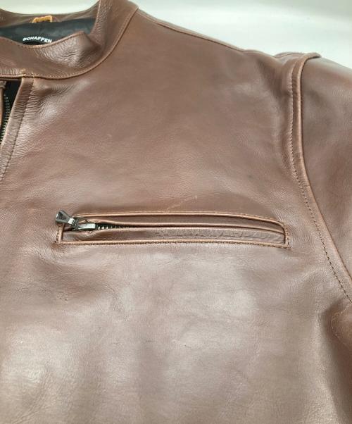 SCHAFFEN（シャッフェン）SCHAFFEN (シャッフェン) ホースレザージャケット ブラウン サイズ:3の古着・服飾アイテム