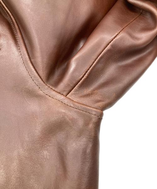 SCHAFFEN（シャッフェン）SCHAFFEN (シャッフェン) ホースレザージャケット ブラウン サイズ:3の古着・服飾アイテム