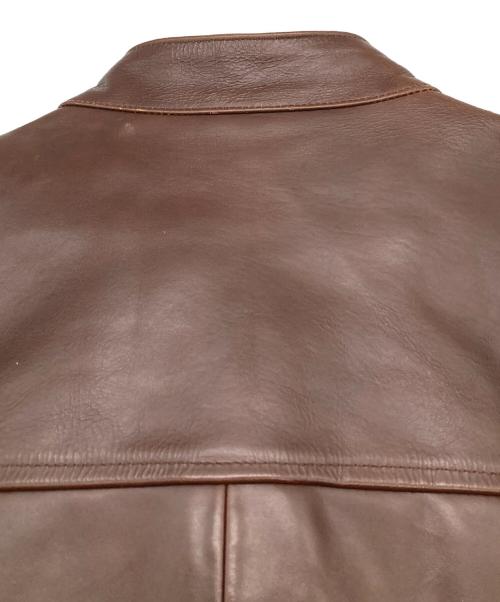 SCHAFFEN（シャッフェン）SCHAFFEN (シャッフェン) ホースレザージャケット ブラウン サイズ:3の古着・服飾アイテム