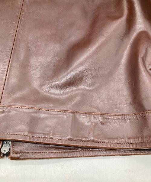 SCHAFFEN（シャッフェン）SCHAFFEN (シャッフェン) ホースレザージャケット ブラウン サイズ:3の古着・服飾アイテム