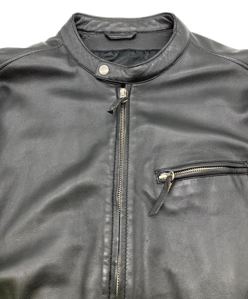 KWY（ケイダブリューアイ）kwy (ケイダブリューアイ) シープレザージャケット ブラック サイズ:44の古着・服飾アイテム