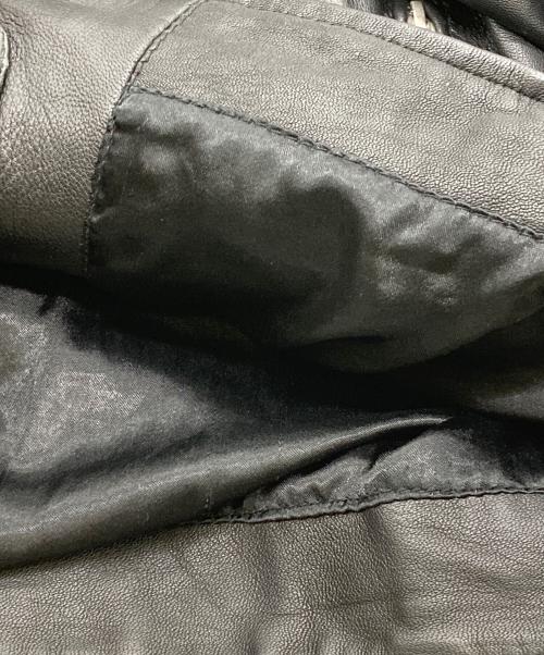 KWY（ケイダブリューアイ）kwy (ケイダブリューアイ) シープレザージャケット ブラック サイズ:44の古着・服飾アイテム