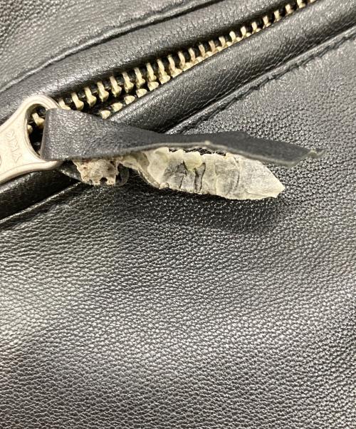 KWY（ケイダブリューアイ）kwy (ケイダブリューアイ) シープレザージャケット ブラック サイズ:44の古着・服飾アイテム