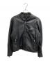 kwy（ケイダブリューアイ）の古着「シープレザージャケット」｜ブラック