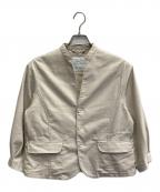 GRANDMA MAMA DAUGHTERグランマママドーター）の古着「タックスリーブスタンドテーラードジャケット」｜ベージュ