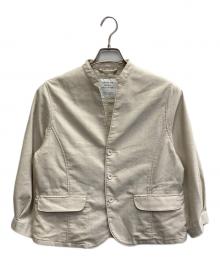 GRANDMA MAMA DAUGHTER（グランマママドーター）の古着「タックスリーブスタンドテーラードジャケット」｜ベージュ