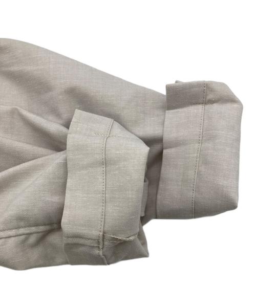 GRANDMA MAMA DAUGHTER（グランマママドーター）GRANDMA MAMA DAUGHTER (グランマママドーター) タックスリーブスタンドテーラードジャケット ベージュ サイズ:Mの古着・服飾アイテム