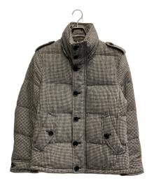 BURBERRY BLACK LABEL（バーバリーブラックレーベル）の古着「ダウンジャケット」｜グレー×ブラック