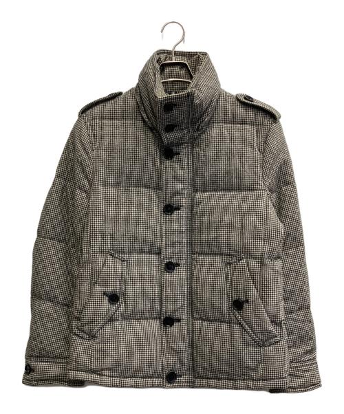 BURBERRY BLACK LABEL（バーバリーブラックレーベル）BURBERRY BLACK LABEL (バーバリーブラックレーベル) ダウンジャケット グレー×ブラック サイズ:Mの古着・服飾アイテム