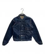 DENIMデニム）の古着「オリゾンティ期　1st type デニムジャケット」｜ネイビー