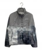 Columbiaコロンビア）の古着「チェックフリースジャケット」｜グレー