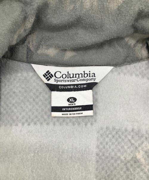 Columbia（コロンビア）Columbia (コロンビア) チェックフリースジャケット グレー サイズ:XLの古着・服飾アイテム