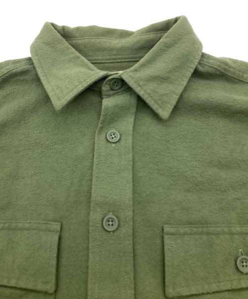 L.L.Bean（エルエルビーン マウンテンパーカー）L.L.Bean (エルエルビーン) Chamois Cloth Shirt グリーン サイズ:Lの古着・服飾アイテム