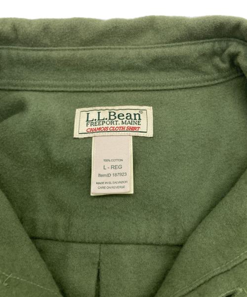 L.L.Bean（エルエルビーン マウンテンパーカー）L.L.Bean (エルエルビーン) Chamois Cloth Shirt グリーン サイズ:Lの古着・服飾アイテム