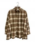 CTHYシティ）の古着「TECH WOOL OVER SHIRT」｜ベージュ